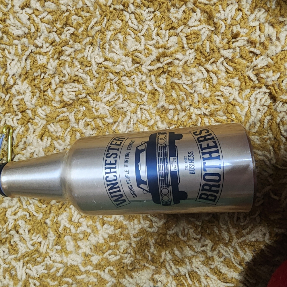 Silver Stainless Steel Bottle